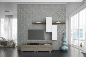 Σύνθεση σαλονιού "SMART 3D" σε χρώμα σταχτί-λευκό