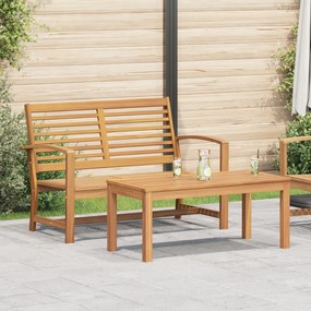 vidaXL Σετ Καναπέ Κήπου 2 pcs Καστανό Μασίφ ξύλο teak