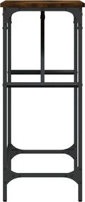 vidaXL Τραπέζι Κονσόλα Καπνιστή Δρυς 75x32x75 εκ. Επεξεργ. Ξύλο
