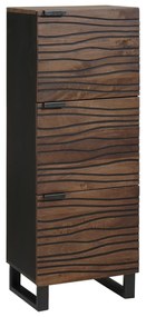 vidaXL Highboard Καφέ 40 x 33 x 110 εκ Μασίφ ξύλο μάνγκο