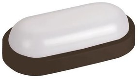 Φωτιστικό Τοίχου Οβάλ IP54 18W 4000K Πλαστικό Eurolamp-145-20026-Μαύρο 145-20026