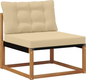 vidaXL Σειρά Καναπέ Εξωτερικού 6 τμχ. Φυσικό και Μπεζ