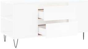 vidaXL Τραπεζάκι Σαλονιού Λευκό 102x44,5x50 εκ. από Επεξεργασμένο Ξύλο