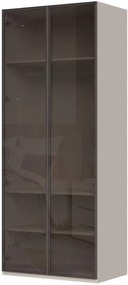 Ντουλάπα Phantom δίφυλλη glass - 92.00Χ56.00Χ224.00cm