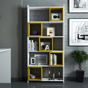 Study Desk &amp; Bookshelf Box - White, Yellow White
Yellow