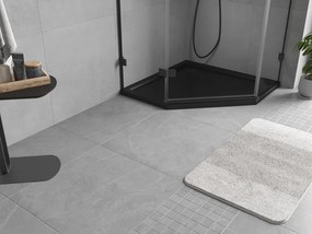 Mexen Flow πενταγωνικός ντους slim 80 x 80 cm, μαύρο ματ - 46P708080