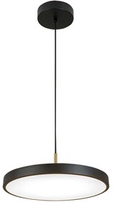 Φωτιστικό Οροφής 25145 Φ40x3,5cm Dim Led 1582lm 17W 3000K Black-Brass
