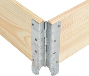 vidaXL Κολάρo Παλέτας 100 x 100 εκ. από Μασίφ Ξύλο Πεύκου