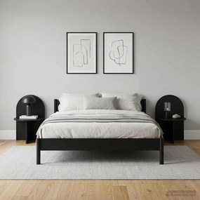 vidaXL Κομοδίνο 2 τμχ. Μαύρη Δρυς 48 x 49 x 65 εκ.