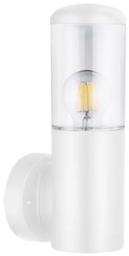 Adeleq Απλίκα Pc Κύλινδρος Up Φ91mm H30cm Ντουί Ε27 Ip44 Λευκή 9-910
