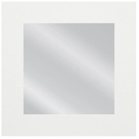 14410255 Καθρέπτης Τοίχου AAINA Λευκό Μοριοσανίδα/Γυαλί 90x90cm Μοριοσανίδα/Γυαλί, 1 Τεμάχιο