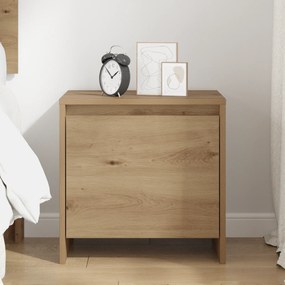 vidaXL Κομοδίνο artisan δρυς 45 x 34 x 44.5 εκ Επεξεργασμένο ξύλο