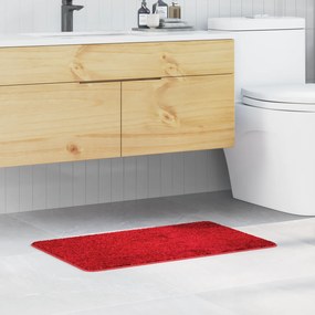 vidaXL Πατάκι Μπάνιου Ορθογώνιο Κόκκινο 50x80 εκ. Πολυπροπυλένιο Αντιολισθητικό