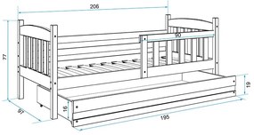 Κρεβάτι Dorian-Λευκό-200 x 90