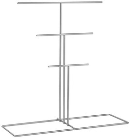 Βάση Κοσμημάτων 498HFT1219 40x15x41cm Silver Aberto Design Metal