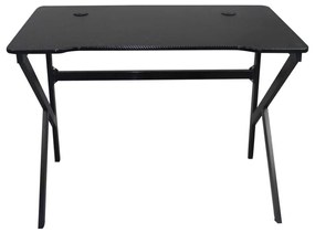 Gaming Γραφειο 100X60Cm Steel Μαύρο . Διάσταση: 100x60x75cm