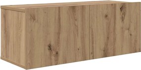 vidaXL Μονάδες TV Επιτοίχιο 4 pcs Artisan Oak Επεξεργασμένο ξύλο