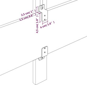 vidaXL Κεφαλάρια Κρεμ 160x5x78/88 εκ. Ύφασμα