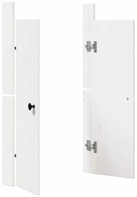 vidaXL Πόρτα κουζίνας 2 pcs Λευκό 50 x 9 x 82 εκ Μασίφ ξύλο πεύκου