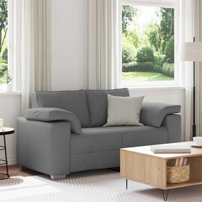 vidaXL Διθέσιος καναπές Σκούρο Γκρι 160 cm ύφασμα