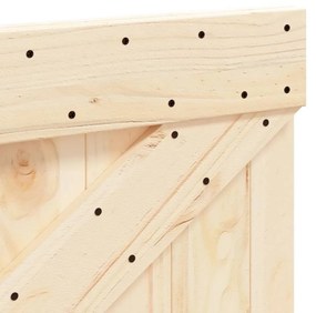 Κεφαλάρι 100 x 104 εκ. από Μασίφ Ξύλο Πεύκου - Καφέ