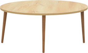 Τραπέζι σαλονιού Barton pakoworld sonoma-καφέ 90x45x40εκ