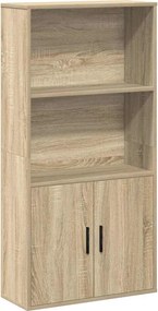 vidaXL Βιβλιοθήκη Sonoma Δρυς 60x24x120 εκ. από Επεξεργασμένο Ξύλο