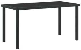 vidaXL Σέτ φαγητού για κήπο με μαξιλάρι 5 pcs Γκρι συνθετικό ρατάν