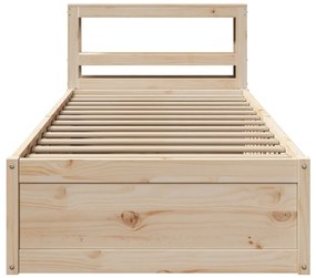 vidaXL Πλαίσιο Κρεβατιού Κεφαλάρι 75x190εκ. Μασίφ Πεύκο