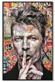 ΠΙΝΑΚΑΣ ΣΕ ΚΑΜΒΑ ΜΕ ΠΛΑΣΤΙΚΟ ΠΛΑΙΣΙΟ Fylliana "David Bowie" 62x4x92cm 108-224-054