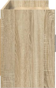vidaXL Ντουλάπι TV 168 x 33 x 47 εκ. Sonoma Δρυς Επεξεργασμένο Ξύλο