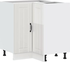 vidaXL Γωνιακό ντουλάπι βάσης κουζίνας "Lucca" High Gloss White