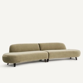 Εξαθέσιος καναπές από λινό βελούδο, Rosebury