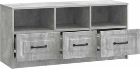 vidaXL Ντουλάπι TV 102 x 34,5 x 47 cm Γκρι Σκυροδέματος