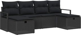 vidaXL Σετ Καναπέ με μαξιλάρι 5 pcs συνθετικό ρατάν