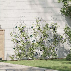 vidaXL Φράχτης Κήπου 3 pcs Πράσινο 112 x 40 εκ Ατσάλι
