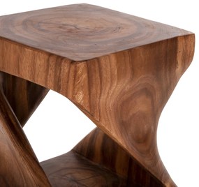 ΣΚΑΜΠΟ GEBO HM9754.11 ΤΕΤΡΑΓΩΝΟ--ΞΥΛΟ SUAR ΣΕ ΚΑΡΥΔΙ 35x35x46.5Yεκ.