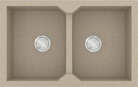 Sanitec Ultra Granite 818 (86x50) - Γρανιτένιος νεροχύτης - Sabbia