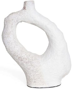 Διακοσμητικό Βάζο Damon 0750001 25,5x9x31cm White Soulworks Clay