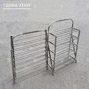 Πτυσσόμενη ραφιέρα παπουτσιών αλουμινίου 4 επιπέδων - ZD04 - 522664