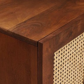 vidaXL Πλαϊνό γραφείο Καφέ 60 x 33 x 75 cm Στερεό ξύλο μάνγκο