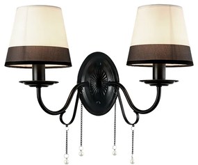 Φωτιστικό Επίτοιχο Aca EG167282WBW MULAN Μαύρο Ματ (Black Mat)