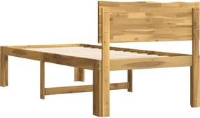 vidaXL Μονό Κρεβάτι με Κεφαλάρι ROSTOCK Λευκό 100 x 200 cm