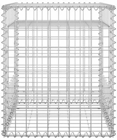 vidaXL Συρματοκιβώτιο Στύλος 50 x 50 x 60 εκ. Σιδερένιο