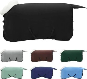 vidaXL Σαμάρι Ίππου Μαύρο 95 cm Πολικές φλις