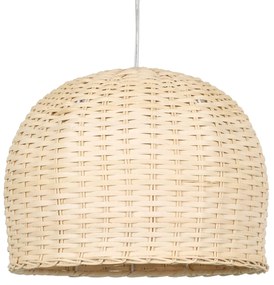 01708 GloboStar® GLOBOSTAR® BERMUDA 01708 Boho Κρεμαστό Φωτιστικό Οροφής με Ντουί 1 x E27 AC 220-240V IP20 - Μπεζ - Μ31 x Π31 x Y22cm