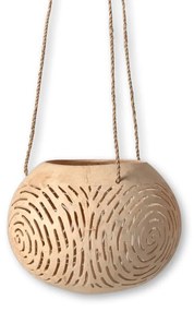 Hanging Candlestick S Line χειροποίητο από φλοιό καρύδας SS367-00N3