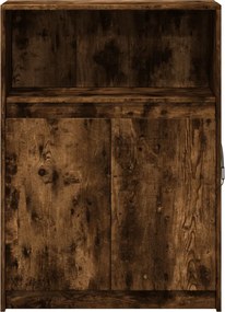 vidaXL Ντουλάπι με Φώτα LED Δρυς 72x34x100 εκ. Επεξεργασμένο Ξύλο