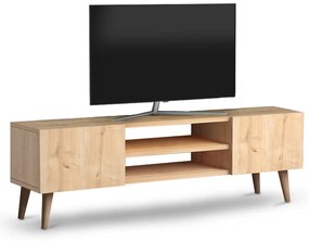 Έπιπλο τηλεόρασης Etna Megapap χρώμα oak 120x30x40εκ.