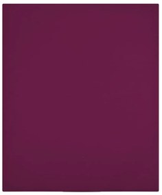 vidaXL Σεντόνια με Λάστιχο 2 τεμ. Μπορντό 140x200 εκ Βαμβακερό Ζέρσεϊ